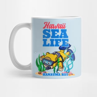 hawaii sea life hanuma bay Mug